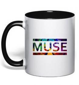 Чашка з кольоровою ручкою Muse logo color