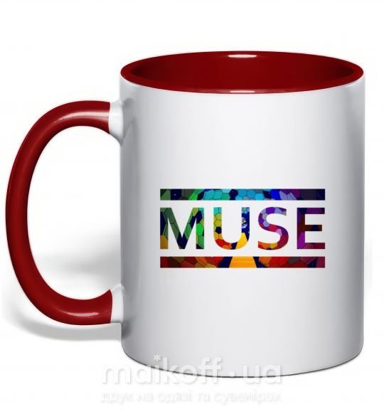 Чашка с цветной ручкой Muse logo color Красный фото
