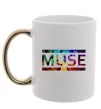 Чашка з кольоровою ручкою Muse logo color Золото фото