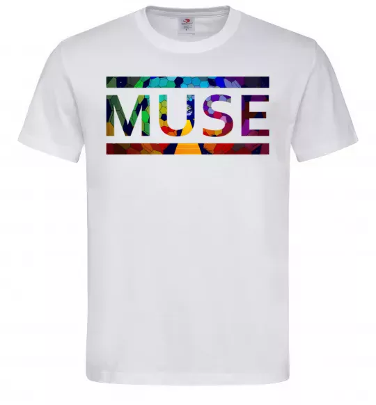 Чоловіча футболка Muse logo color Білий фото