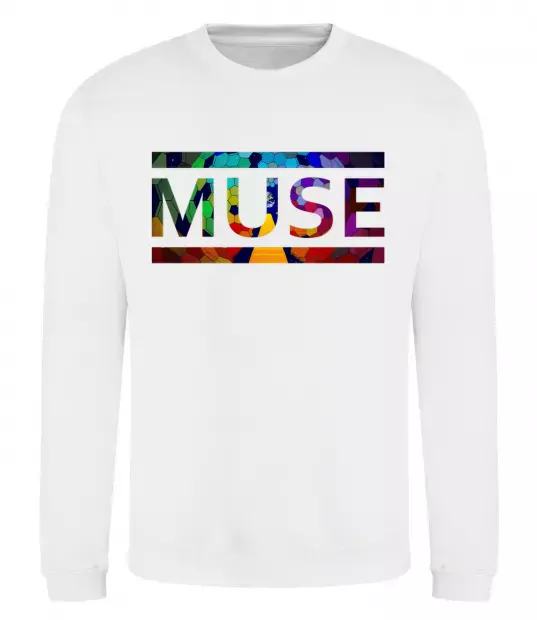 Свитшот Muse logo color Белый фото
