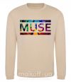 Свитшот Muse logo color Песочный фото