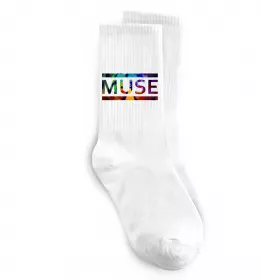 Шкарпетки Muse logo color Білий фото