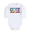 Детский боди Muse logo color Белый фото