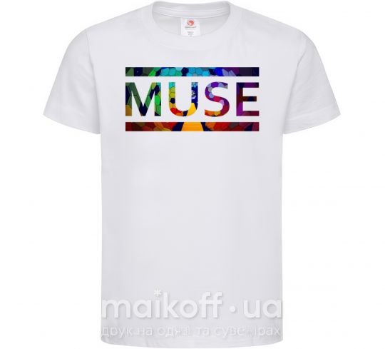 Дитяча футболка Muse logo color Білий фото