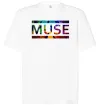 Футболка Оверсайз Muse logo color Білий фото
