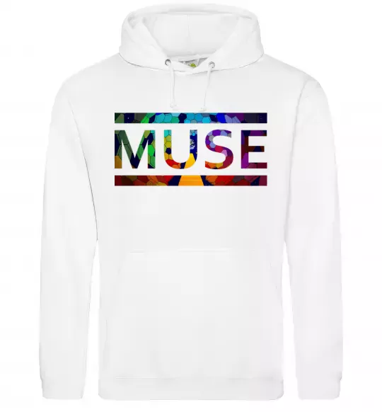 Жіноча толстовка (худі) Muse logo color Білий фото