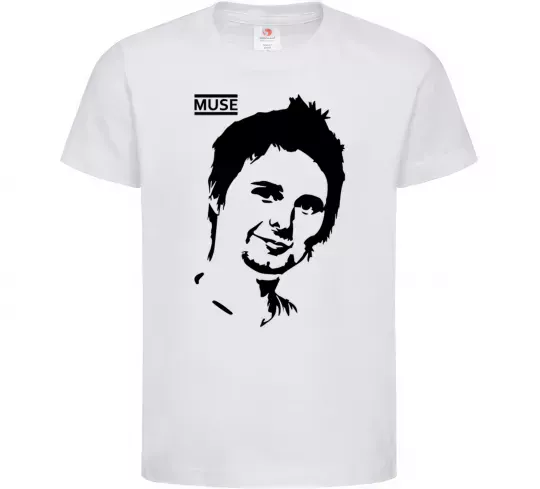 Дитяча футболка Muse Matthew Bellamy Білий фото