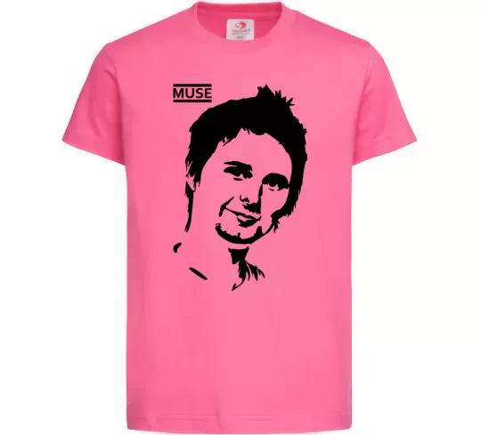 Дитяча футболка Muse Matthew Bellamy Яскраво-рожевий фото