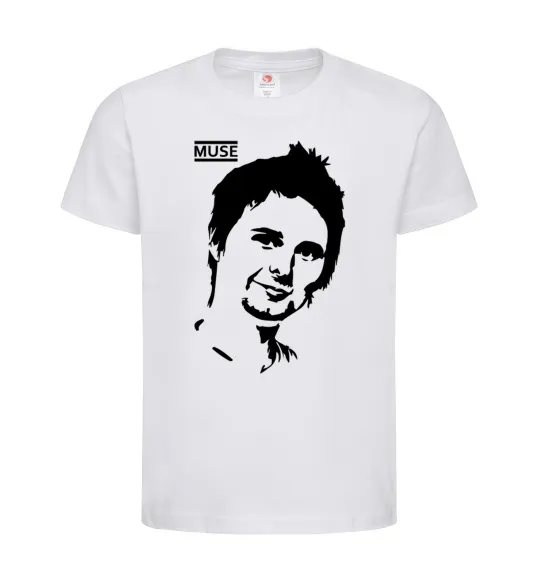 Дитяча футболка Muse Matthew Bellamy Білий фото