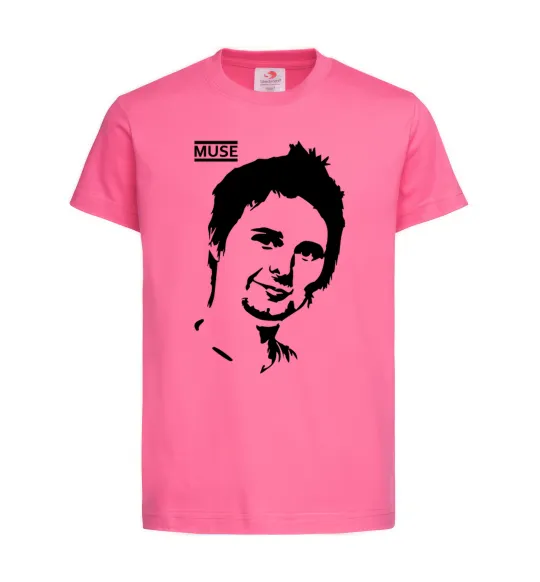 Дитяча футболка Muse Matthew Bellamy Яскраво-рожевий фото