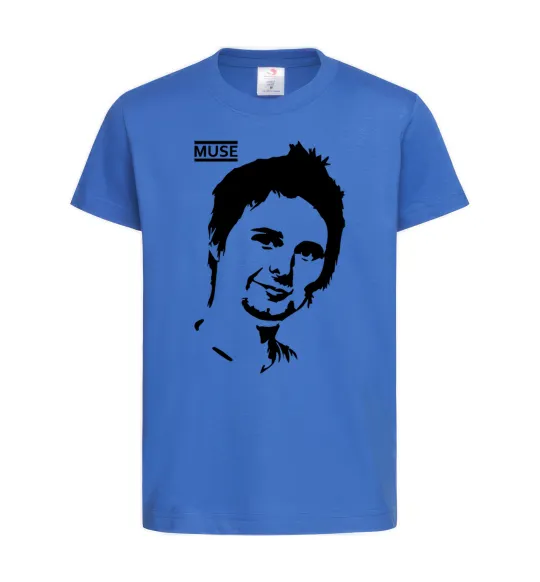 Дитяча футболка Muse Matthew Bellamy Яскраво-синій фото