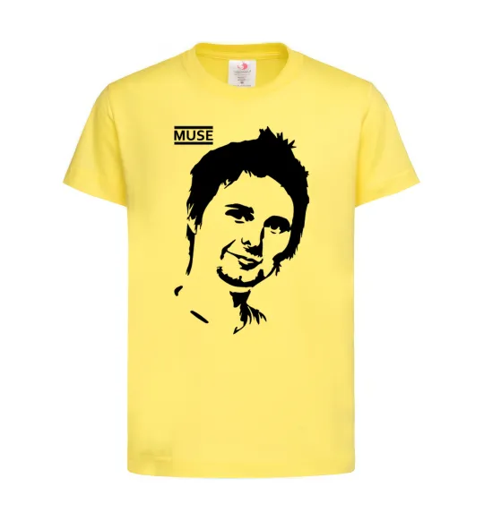 Дитяча футболка Muse Matthew Bellamy Лимонний фото