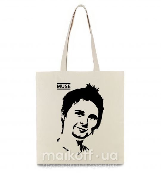 Еко-сумка Muse Matthew Bellamy Бежевий фото