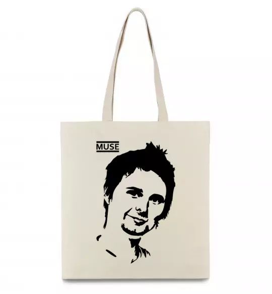 Еко-сумка Muse Matthew Bellamy Бежевий фото