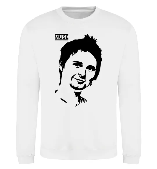 Свитшот Muse Matthew Bellamy Белый фото
