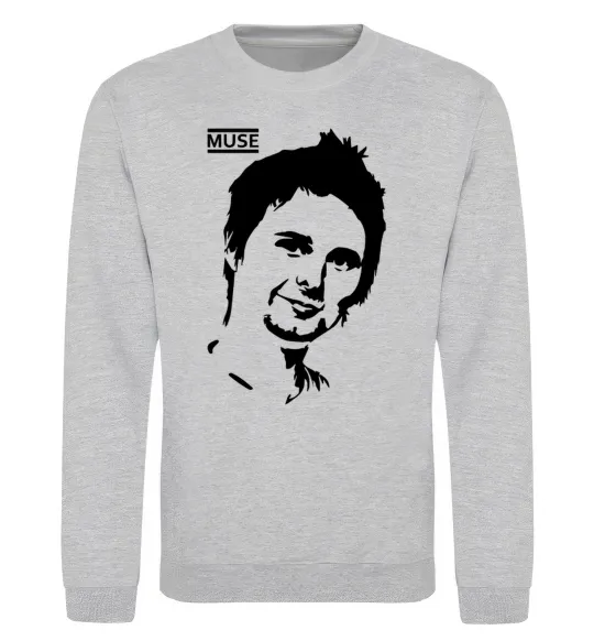 Свитшот Muse Matthew Bellamy Серый меланж фото