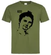 Мужская футболка Muse Matthew Bellamy Оливковый фото