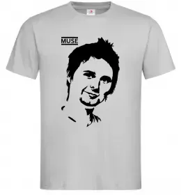 Чоловіча футболка Muse Matthew Bellamy Сірий фото