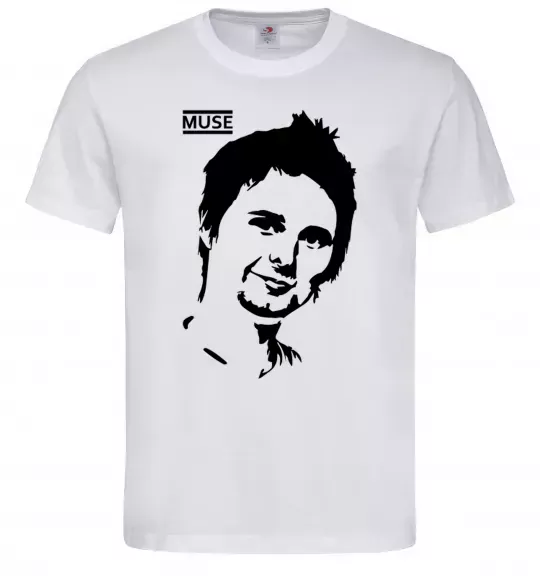 Мужская футболка Muse Matthew Bellamy Белый фото