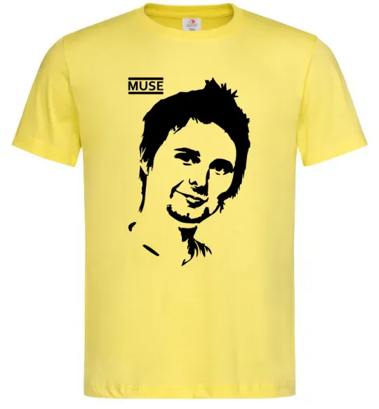 Мужская футболка Muse Matthew Bellamy Лимонный фото