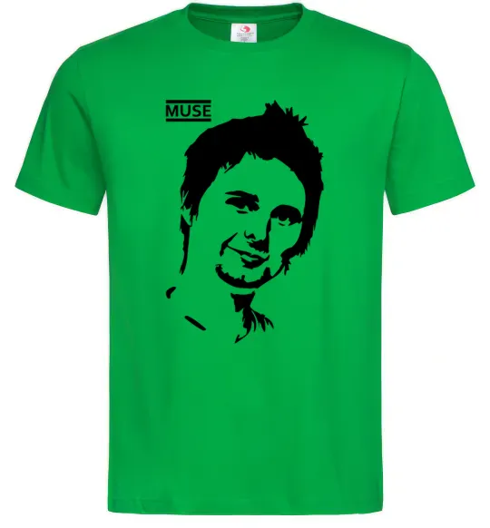 Мужская футболка Muse Matthew Bellamy Зеленый фото