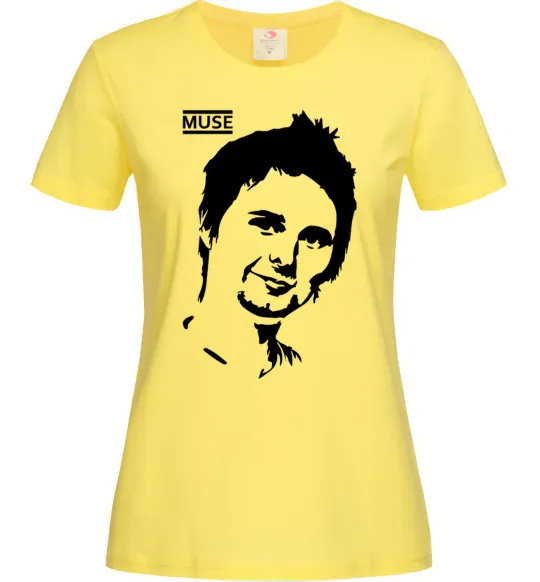 Женская футболка Muse Matthew Bellamy Лимонный фото