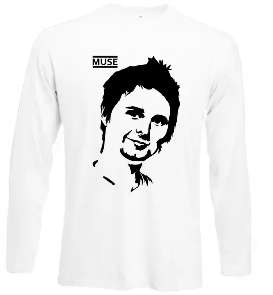 Лонгслів Muse Matthew Bellamy Білий фото