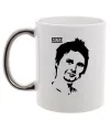 Чашка з кольоровою ручкою Muse Matthew Bellamy Срібло фото