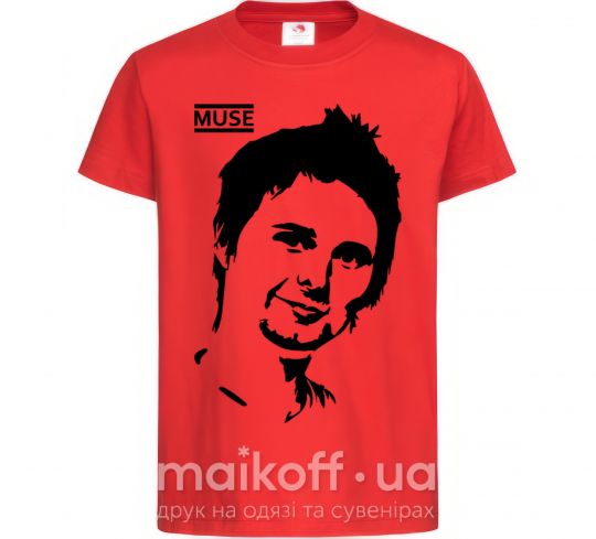 Детская футболка Muse Matthew Bellamy Красный фото