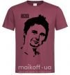Мужская футболка Muse Matthew Bellamy Бордовый фото