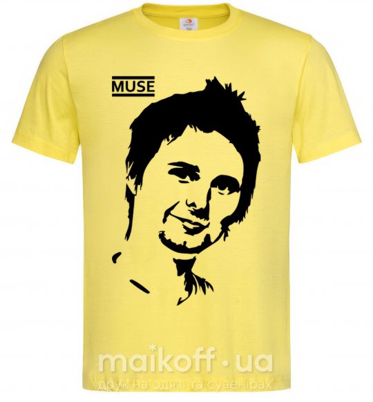 Мужская футболка Muse Matthew Bellamy Лимонный фото