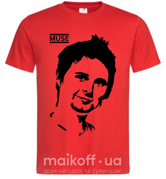 Чоловіча футболка Muse Matthew Bellamy Червоний фото