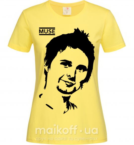 Женская футболка Muse Matthew Bellamy Лимонный фото