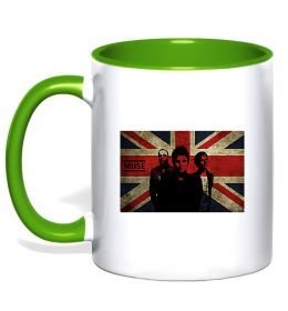 Чашка з кольоровою ручкою Muse flag