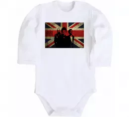 Дитячий бодік Muse flag Білий фото