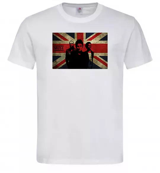 Чоловіча футболка Muse flag Білий фото