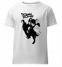 Мужская премиум футболка The black parade Белый фото