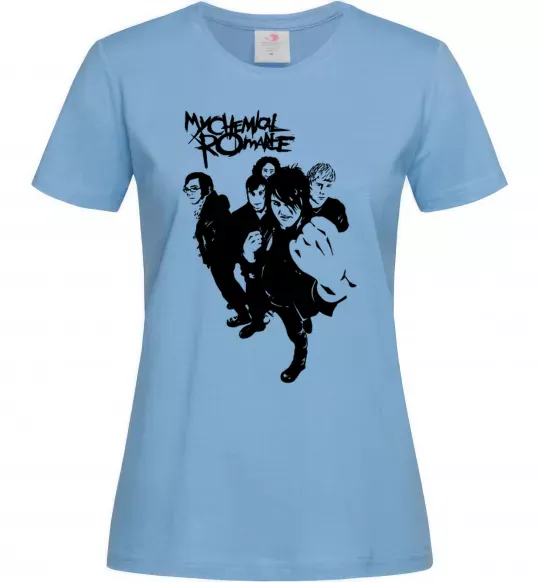 Женская футболка MCR Голубой фото