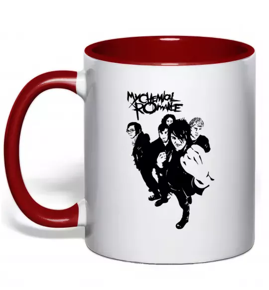 Чашка с цветной ручкой MCR Красный фото