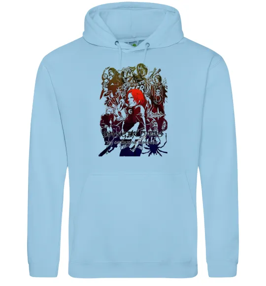 Чоловіча толстовка (худі) My chemical romance art Блакитний фото