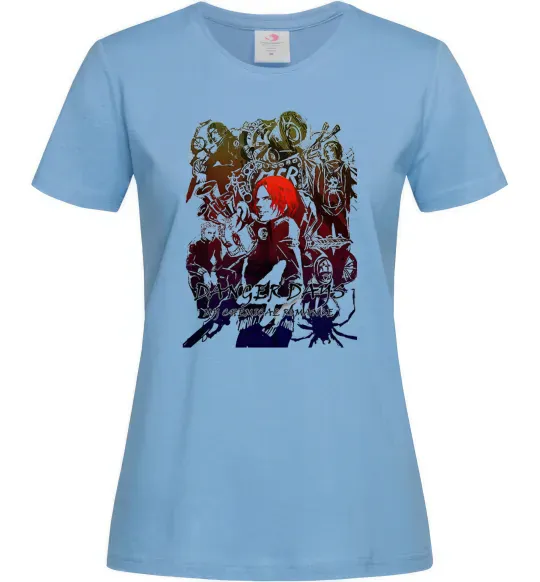 Женская футболка My chemical romance art Голубой фото