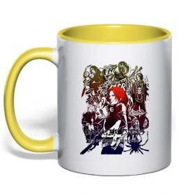 Чашка з кольоровою ручкою My chemical romance art Чашка з кольоровою ручкою My chemical romance art