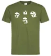 Чоловіча футболка Queen faces Оливковий Чоловіча футболка Queen faces Оливковий фото