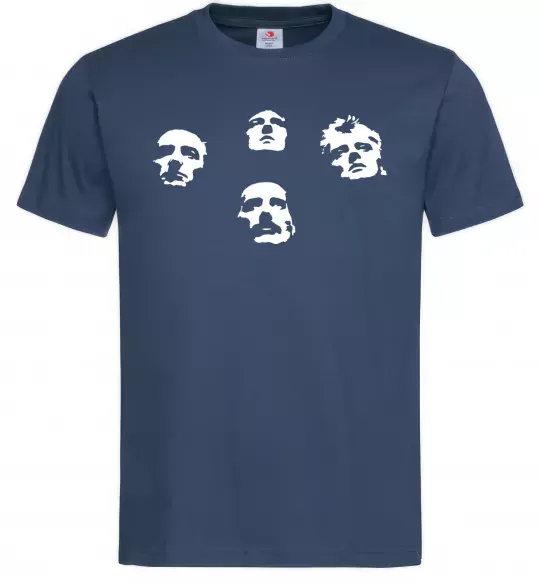Чоловіча футболка Queen faces Темно-синій фото