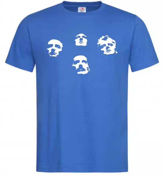 Чоловіча футболка Queen faces Яскраво-синій фото