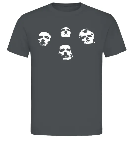 Чоловіча футболка Queen faces Графіт фото