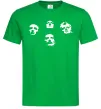 Чоловіча футболка Queen faces Зелений Чоловіча футболка Queen faces Зелений фото