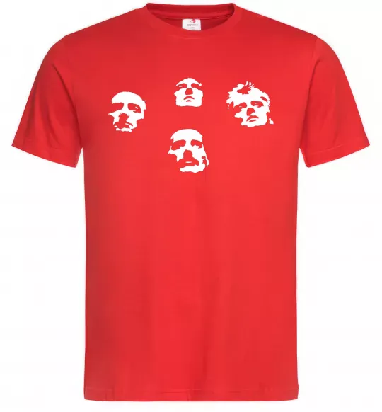 Чоловіча футболка Queen faces Червоний фото