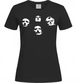 Жіноча футболка Queen faces Чорний фото